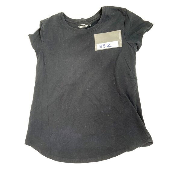 Abercrombie & Fitch Black Knotted Crew Tee Medium  85Z - Picture 5 of 5